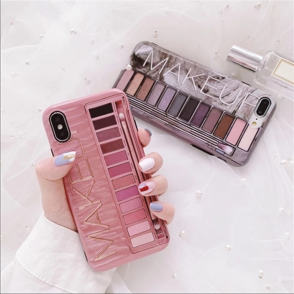 Pink IPhone XS MAX Soft material MAKEUP Phone Case - Picture 4 of 5